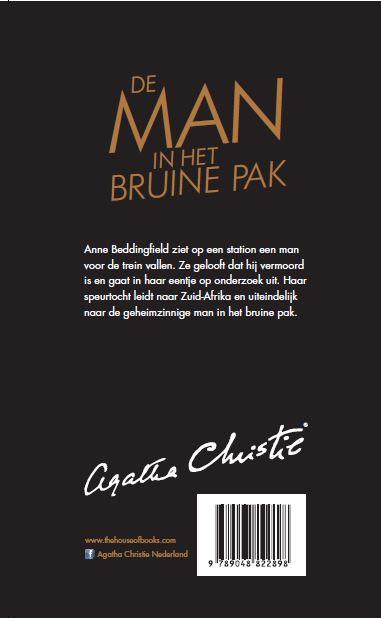 Achterkant van De man in het bruine pak