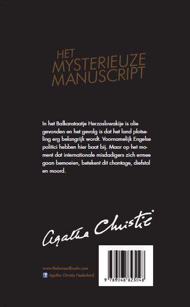 Achterkant van Het mysterieuze manuscript