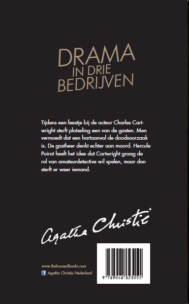 Achterkant van Drama in drie bedrijven