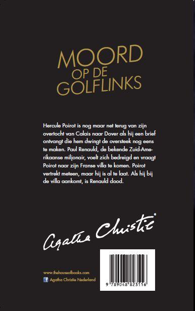 Achterkant van Moord op de golflinks