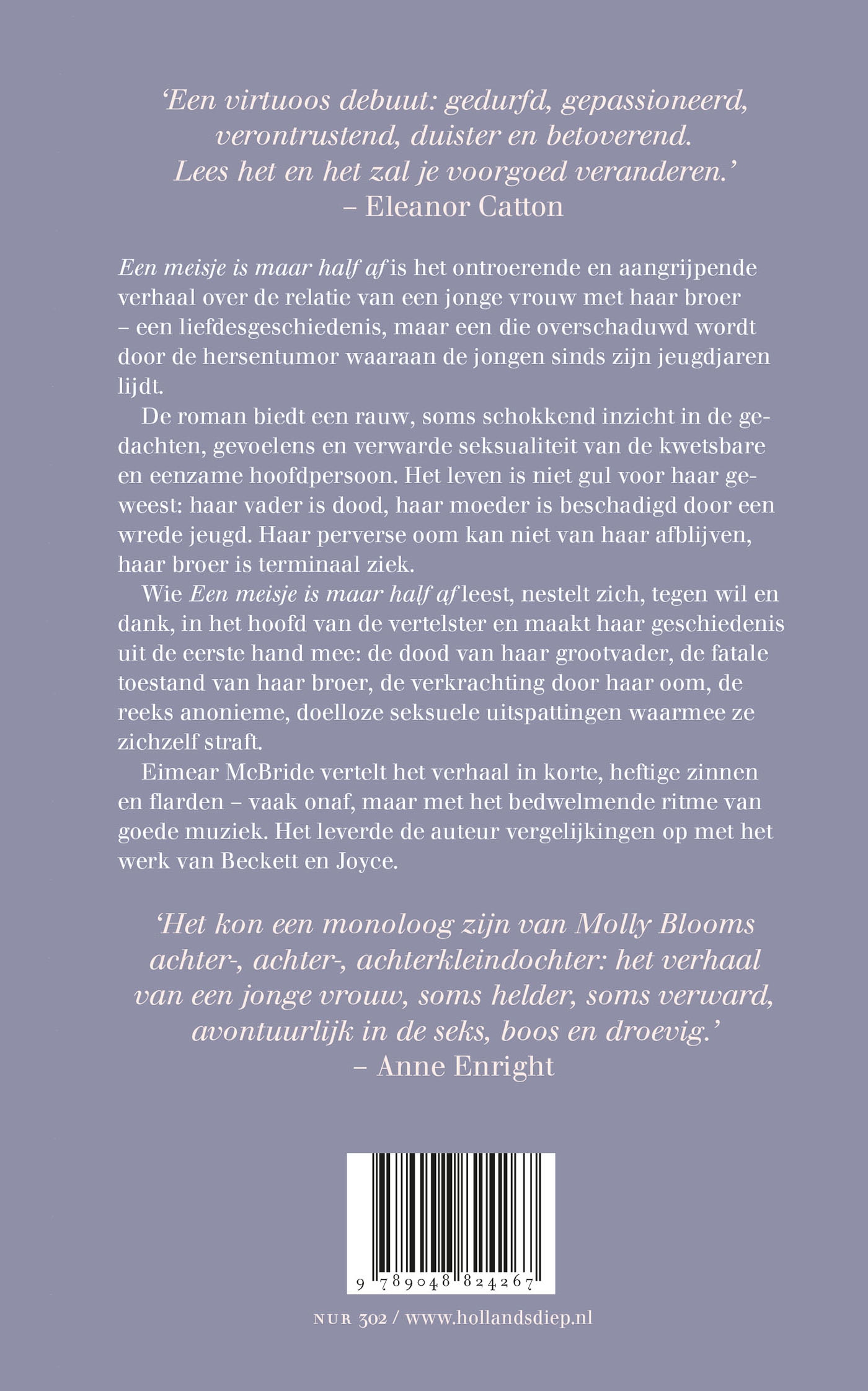 Achterkant van Een meisje is maar half af