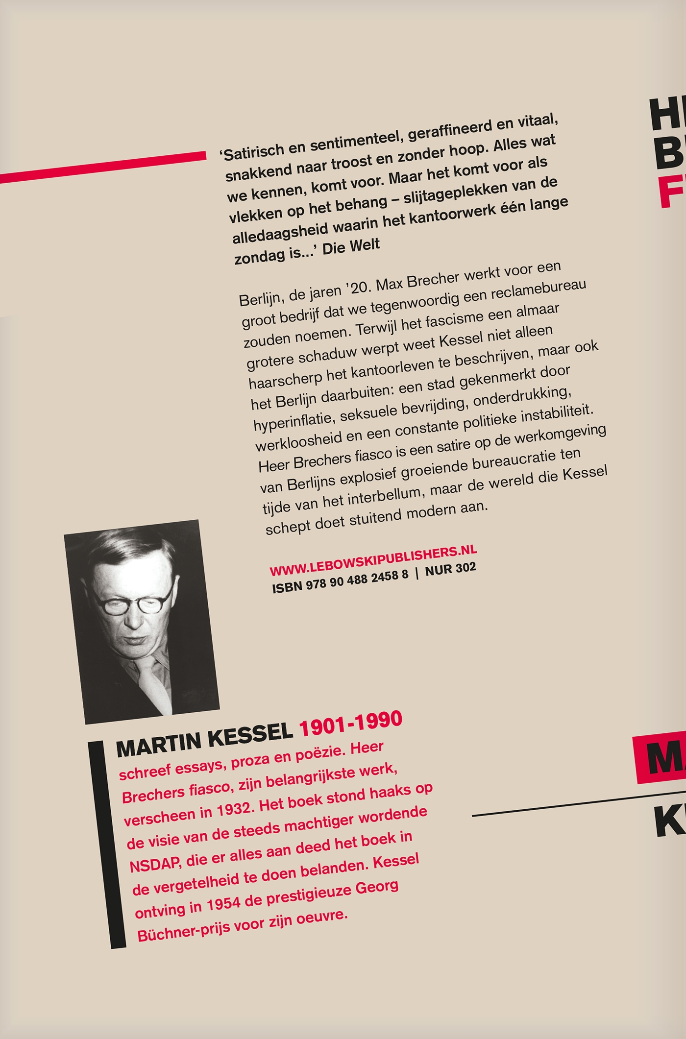 Achterkant van Heer Brechers fiasco