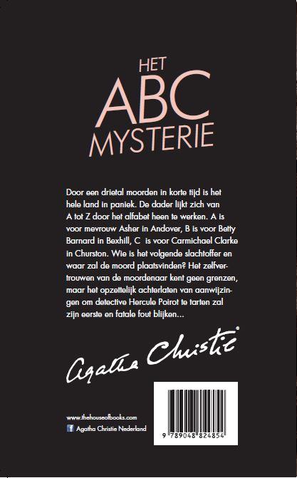 Achterkant van Het ABC Mysterie