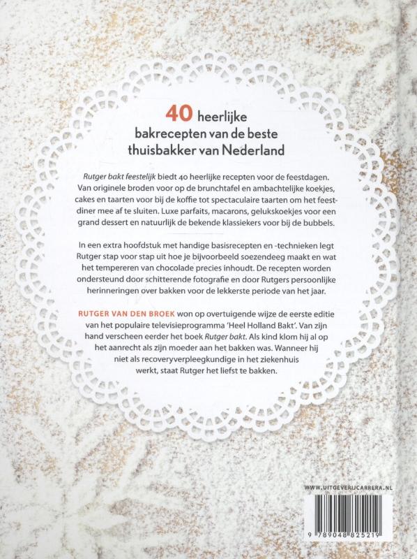 Achterkant van Rutger bakt feestelijk