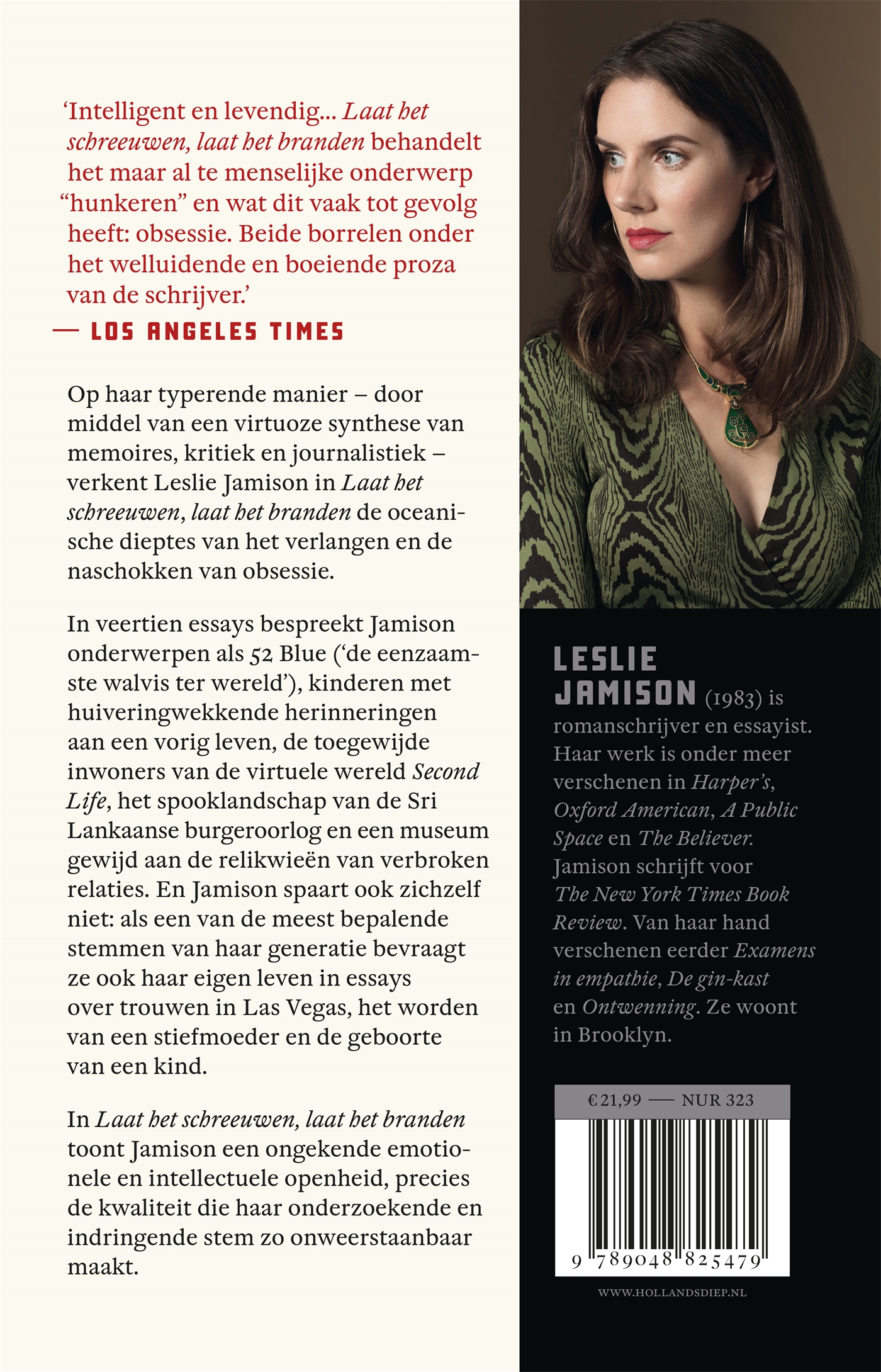 Achterkant van Laat het schreeuwen, laat het branden