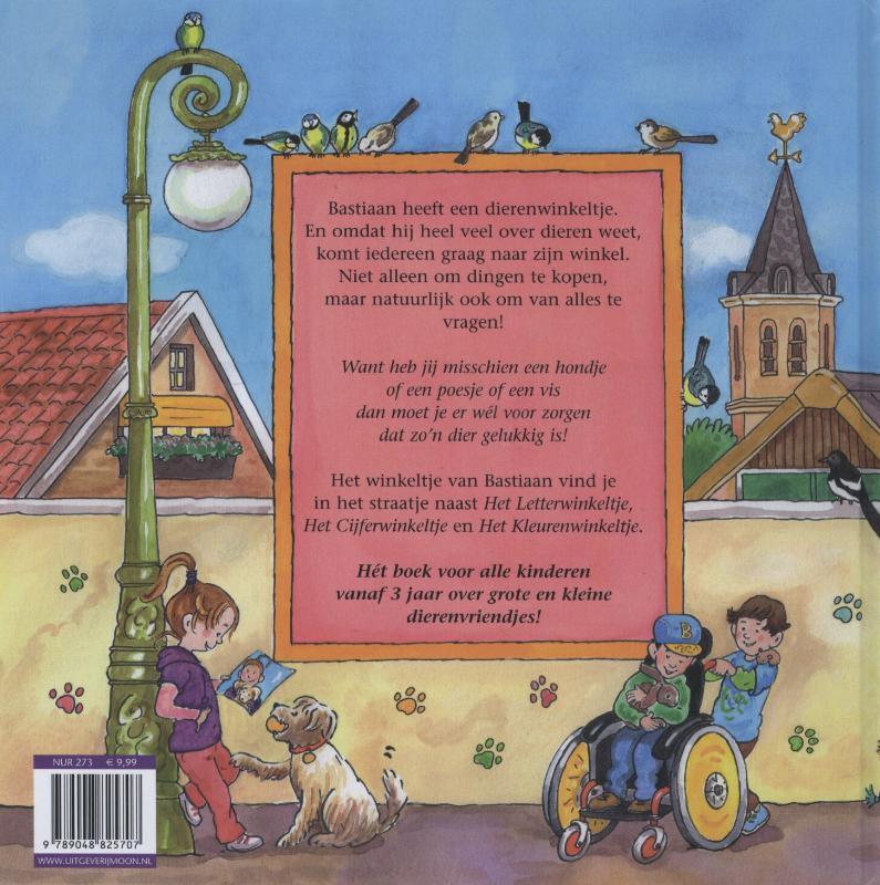 Achterkant van Het dierenwinkeltje