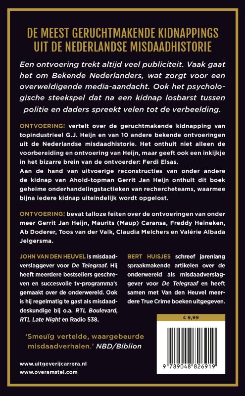 Achterkant van Ontvoering!