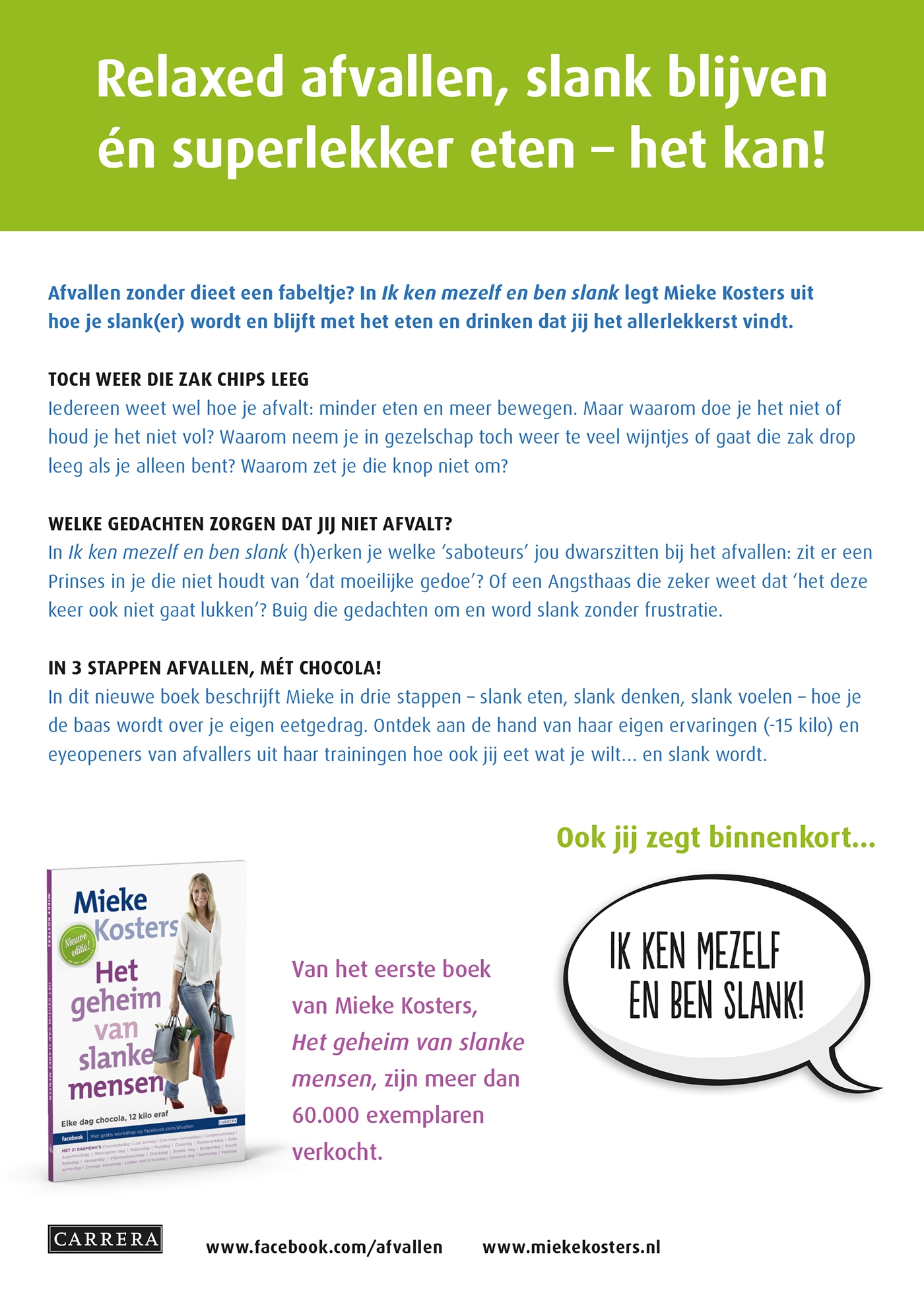 Achterkant van Ik ken mezelf en ben slank
