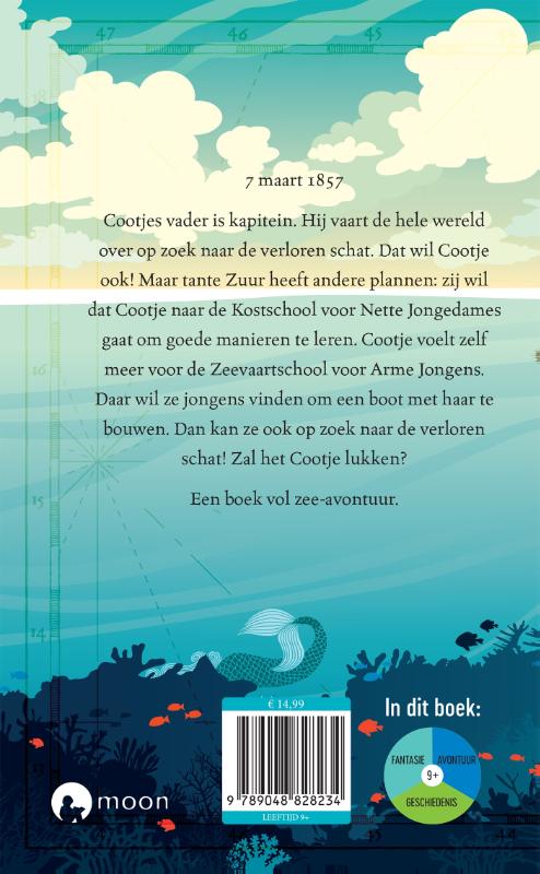 Achterkant van Cootje en de verloren schat