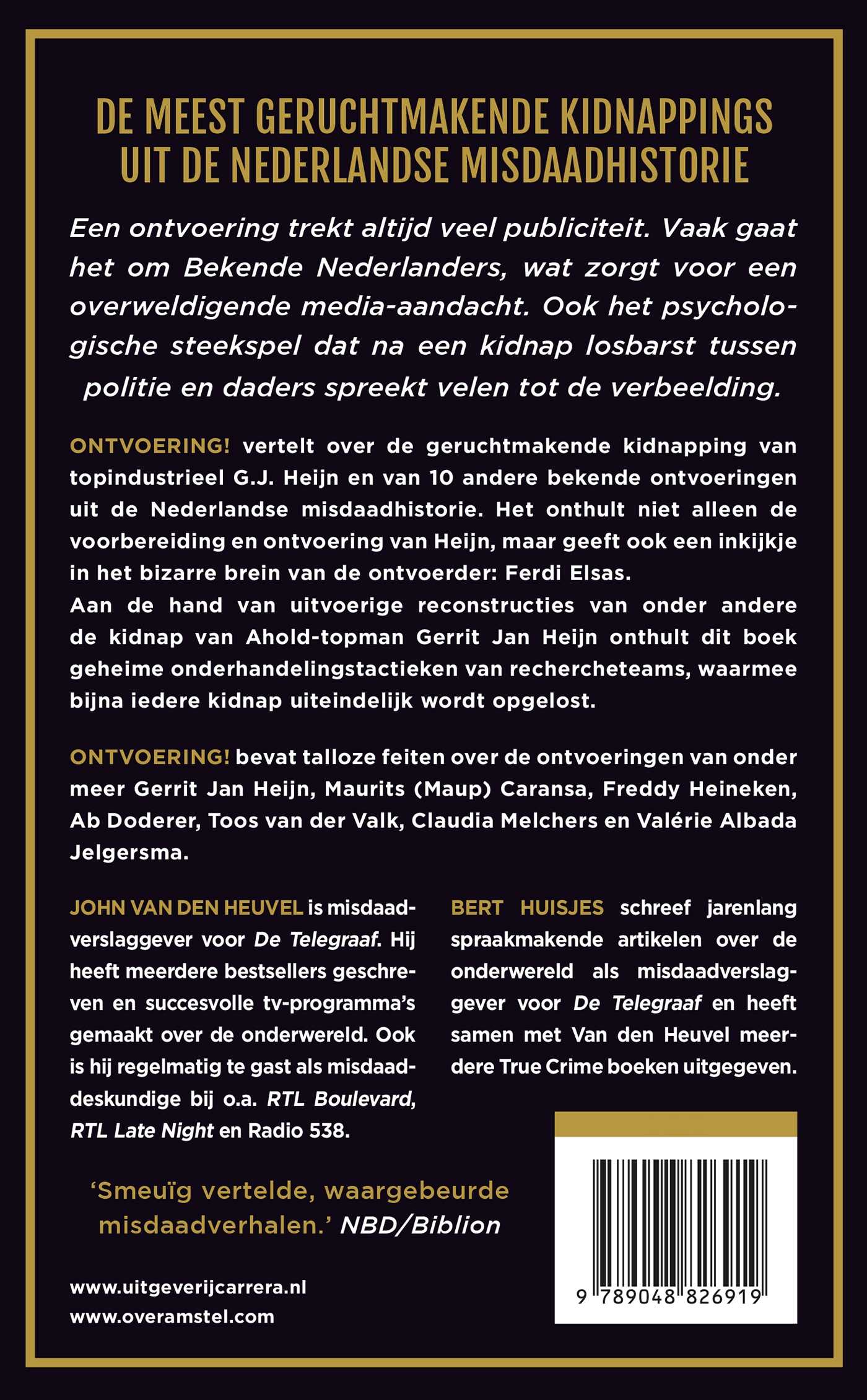 Achterkant van Ontvoering!