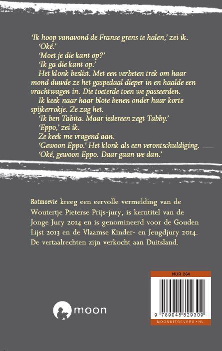 Achterkant van Rotmoevie