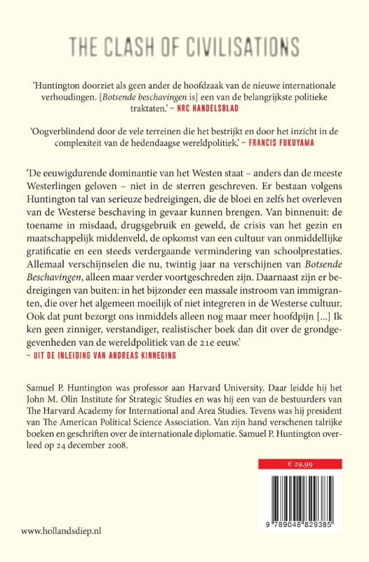 Achterkant van Botsende beschavingen