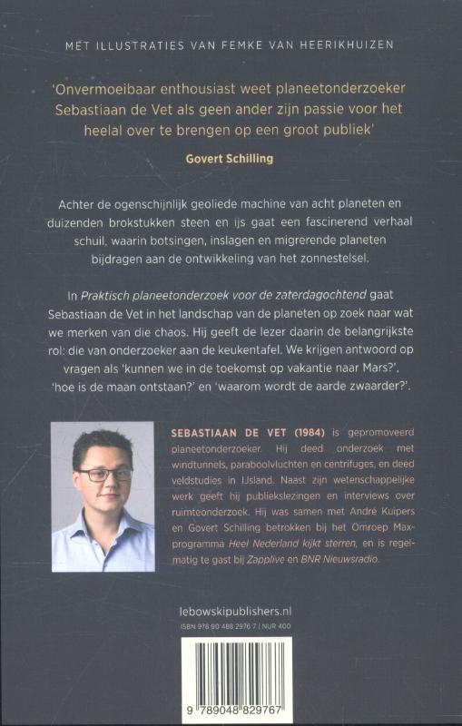 Achterkant van Praktisch planeetonderzoek voor de zaterdagochtend
