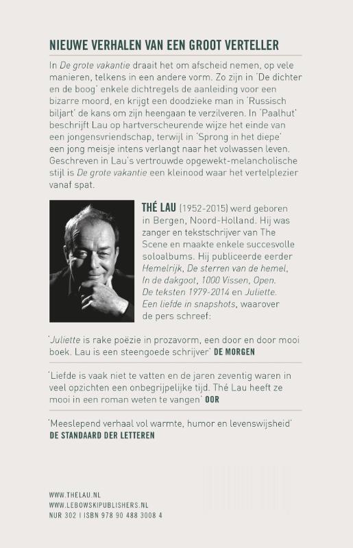 Achterkant van De grote vakantie