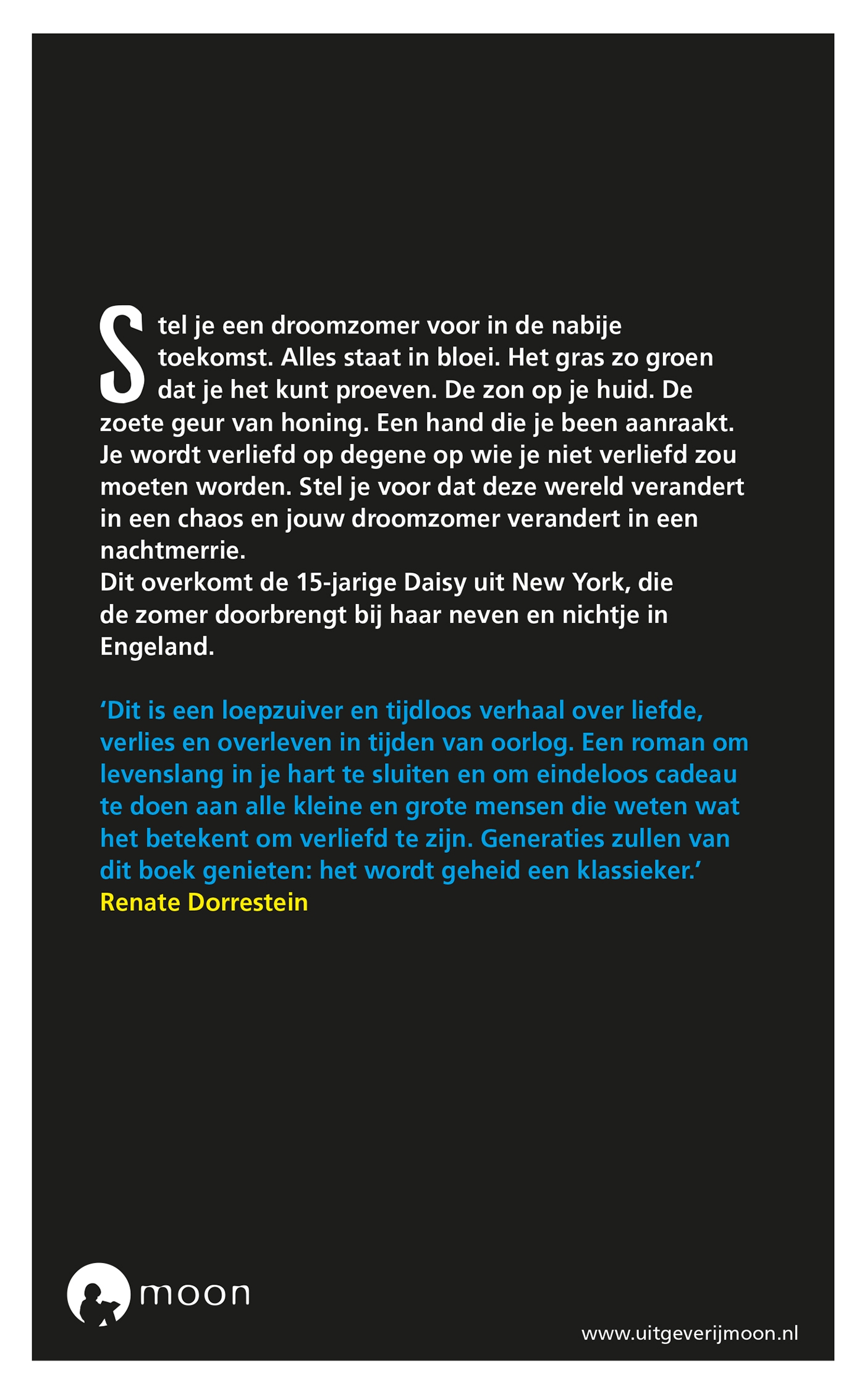 Achterkant van Hoe ik nu leef
