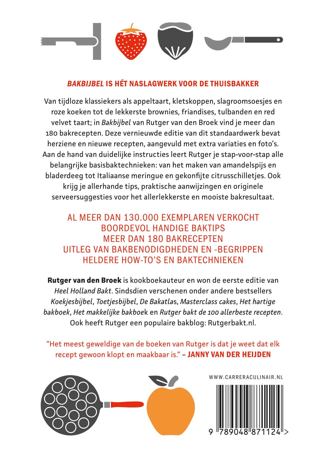 Achterkant van Bakbijbel