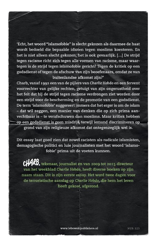 Achterkant van Brief aan de huichelaars die het racisme voeden
