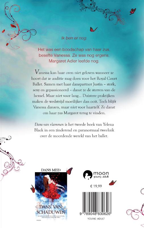 Achterkant van Dans van vlammen
