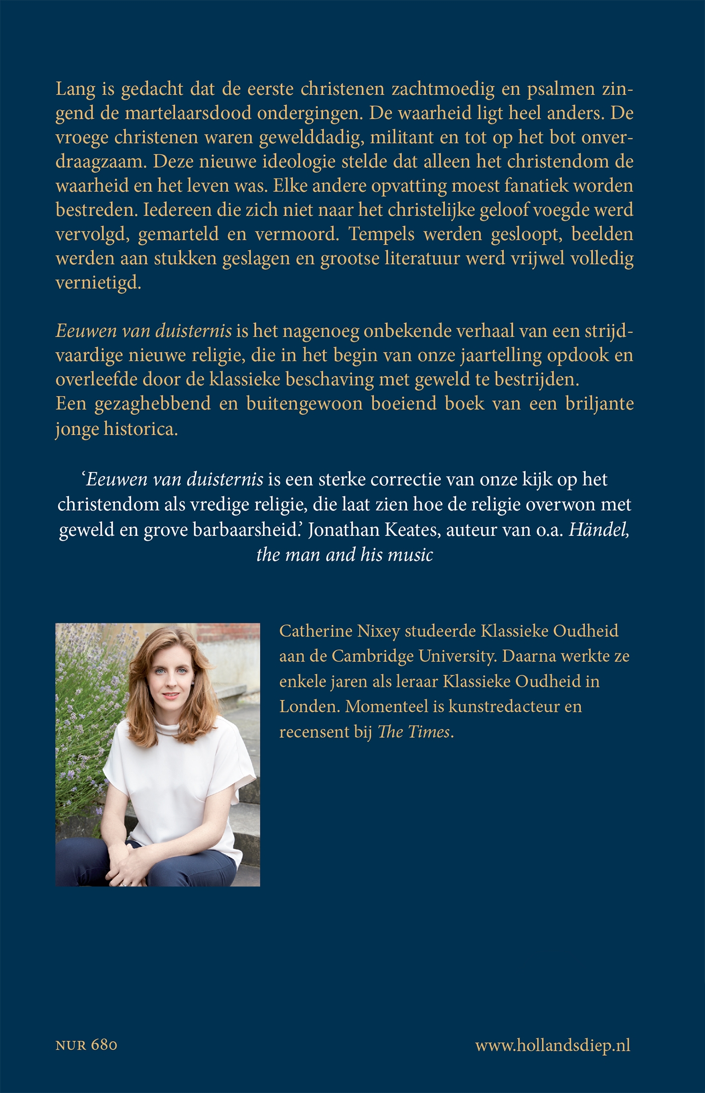 Achterkant van Eeuwen van duisternis