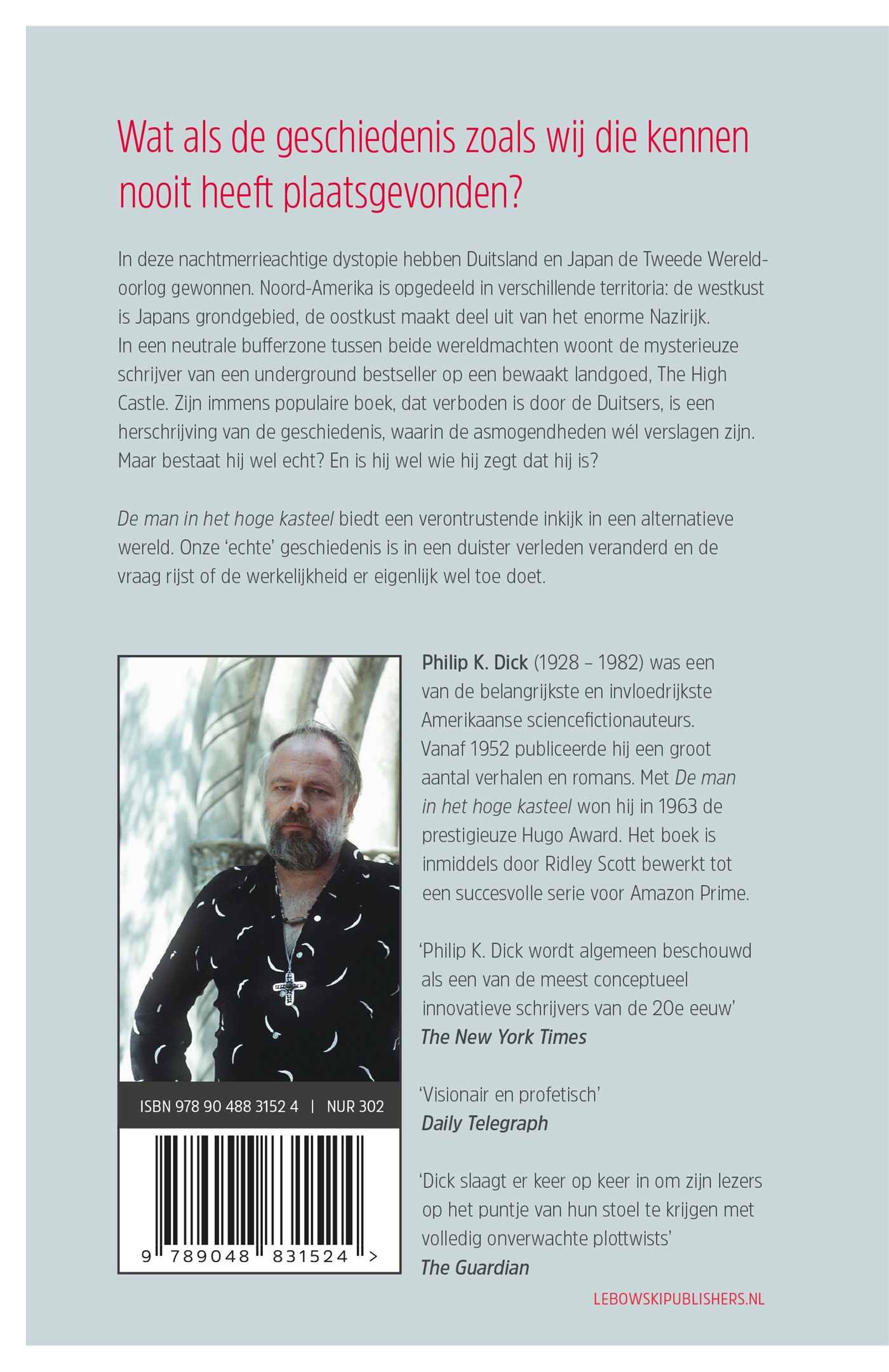 Achterkant van De man in het hoge kasteel