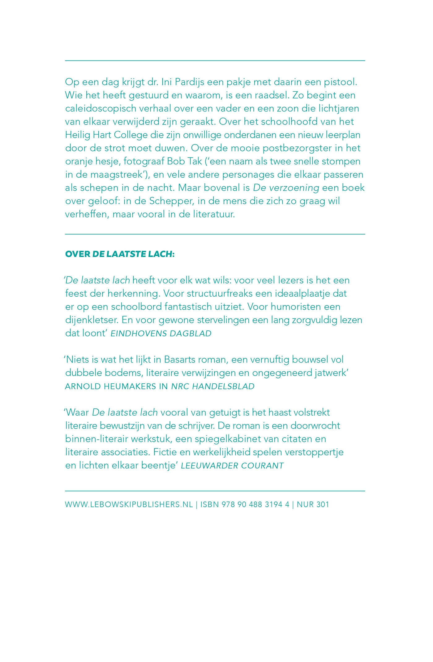 Achterkant van De verzoening