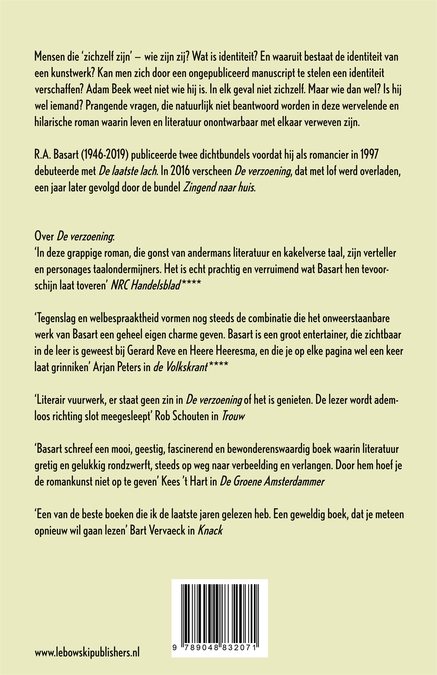 Achterkant van De laatste lach