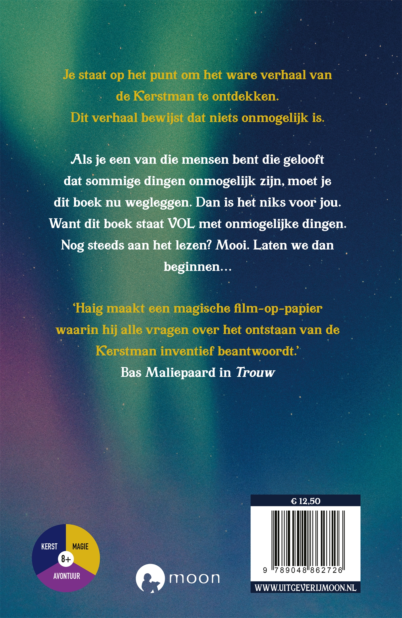 Achterkant van Een jongen met de naam Kerstmis