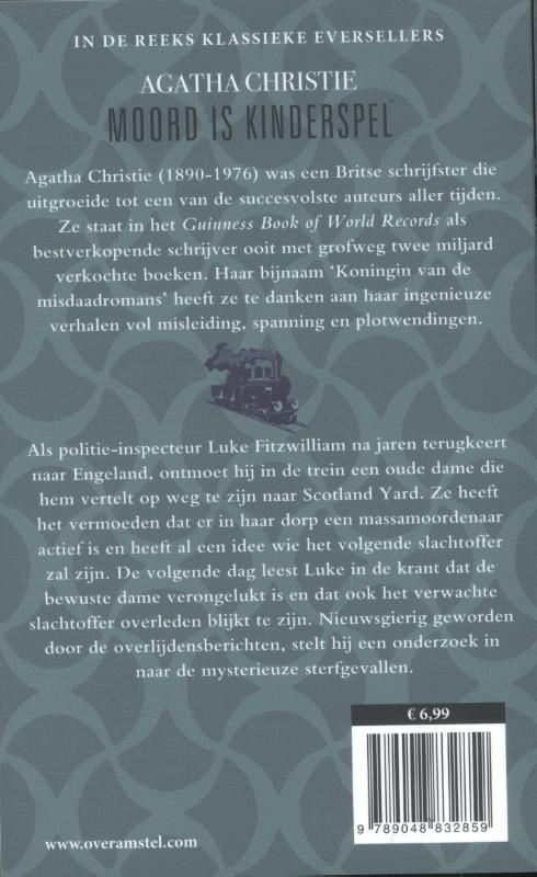 Achterkant van Moord is kinderspel