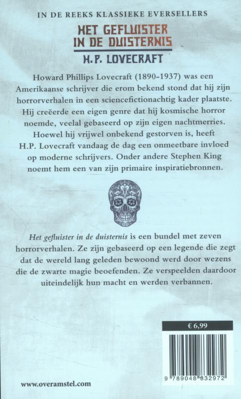 Achterkant van Het gefluister in de duisternis
