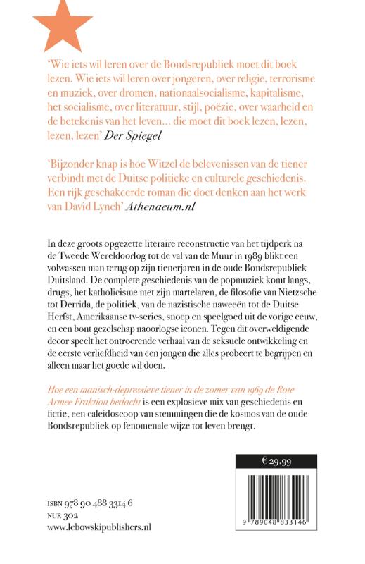 Achterkant van Hoe een manisch-depressieve tiener in de zomer van 1969 de Rote Armee Fraktion bedacht