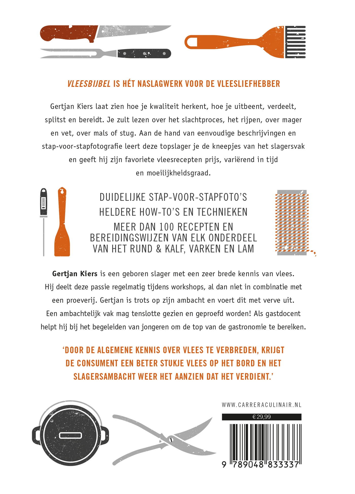 Achterkant van Vleesbijbel