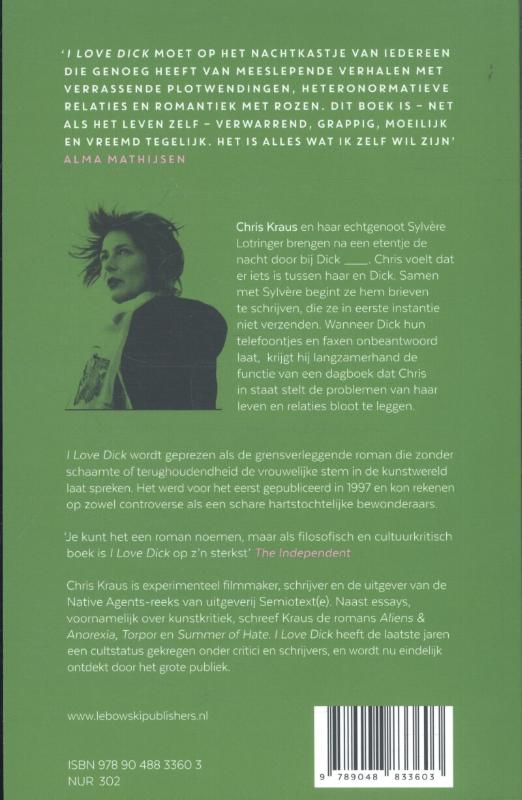 Achterkant van I Love Dick