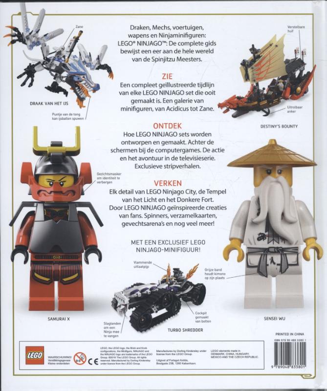 Achterkant van Lego Ninjago Spinjitzu meesters
