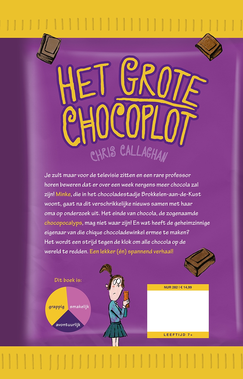 Achterkant van Het grote chocoplot
