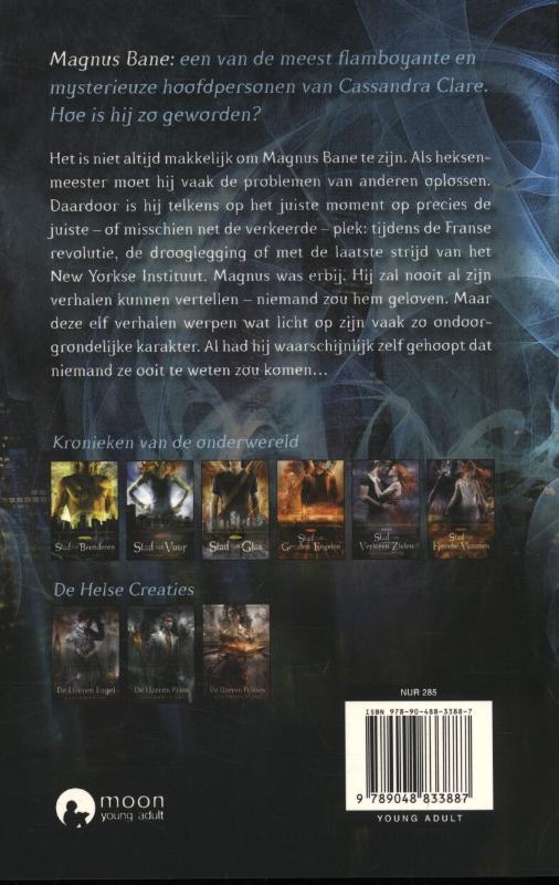 Achterkant van De kronieken van Bane