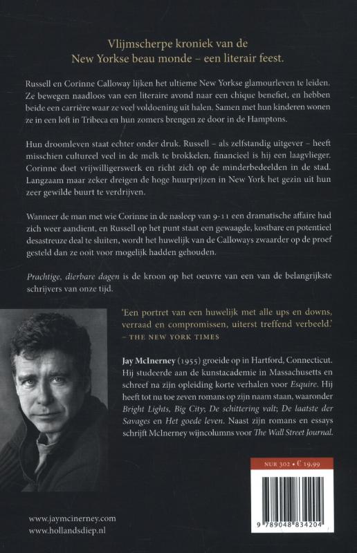 Achterkant van Prachtige, dierbare dagen