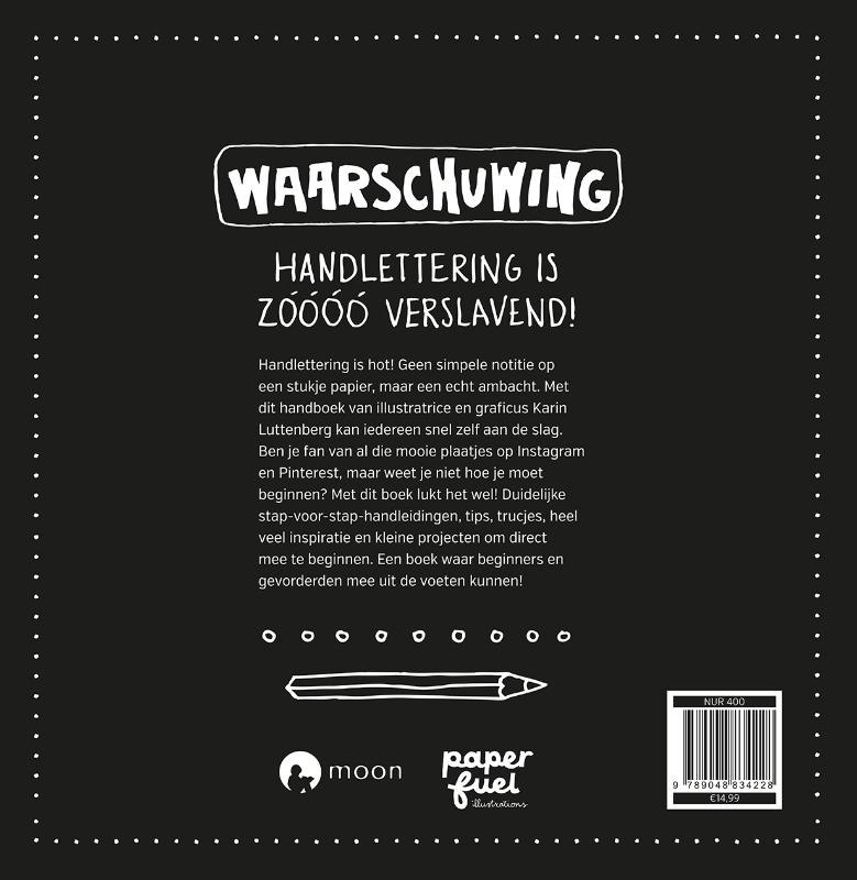 Achterkant van Handlettering doe je zo!