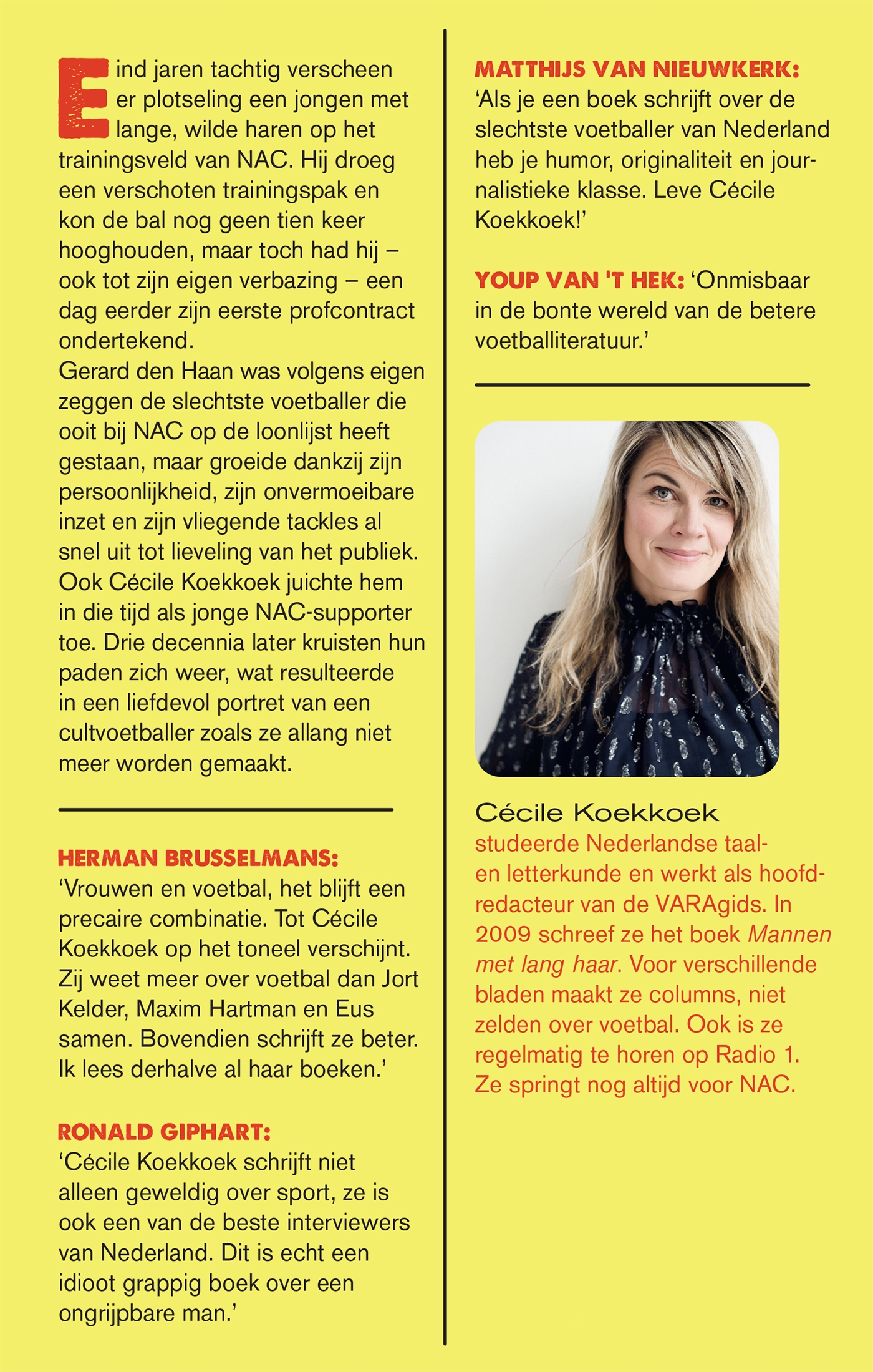 Achterkant van Gerard den Haan