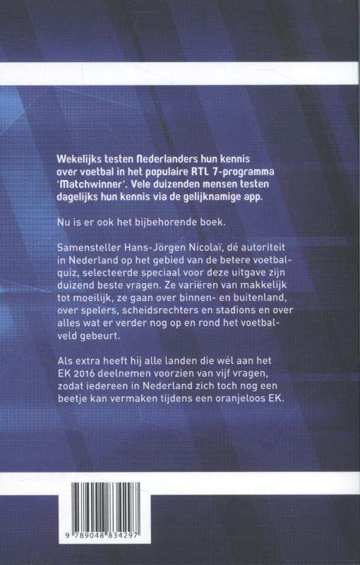 Achterkant van Matchwinner