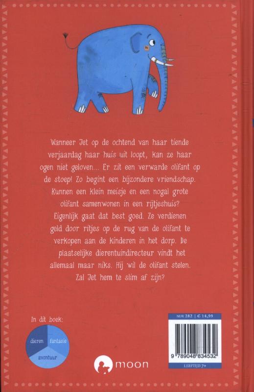 Achterkant van Een olifant op de stoep