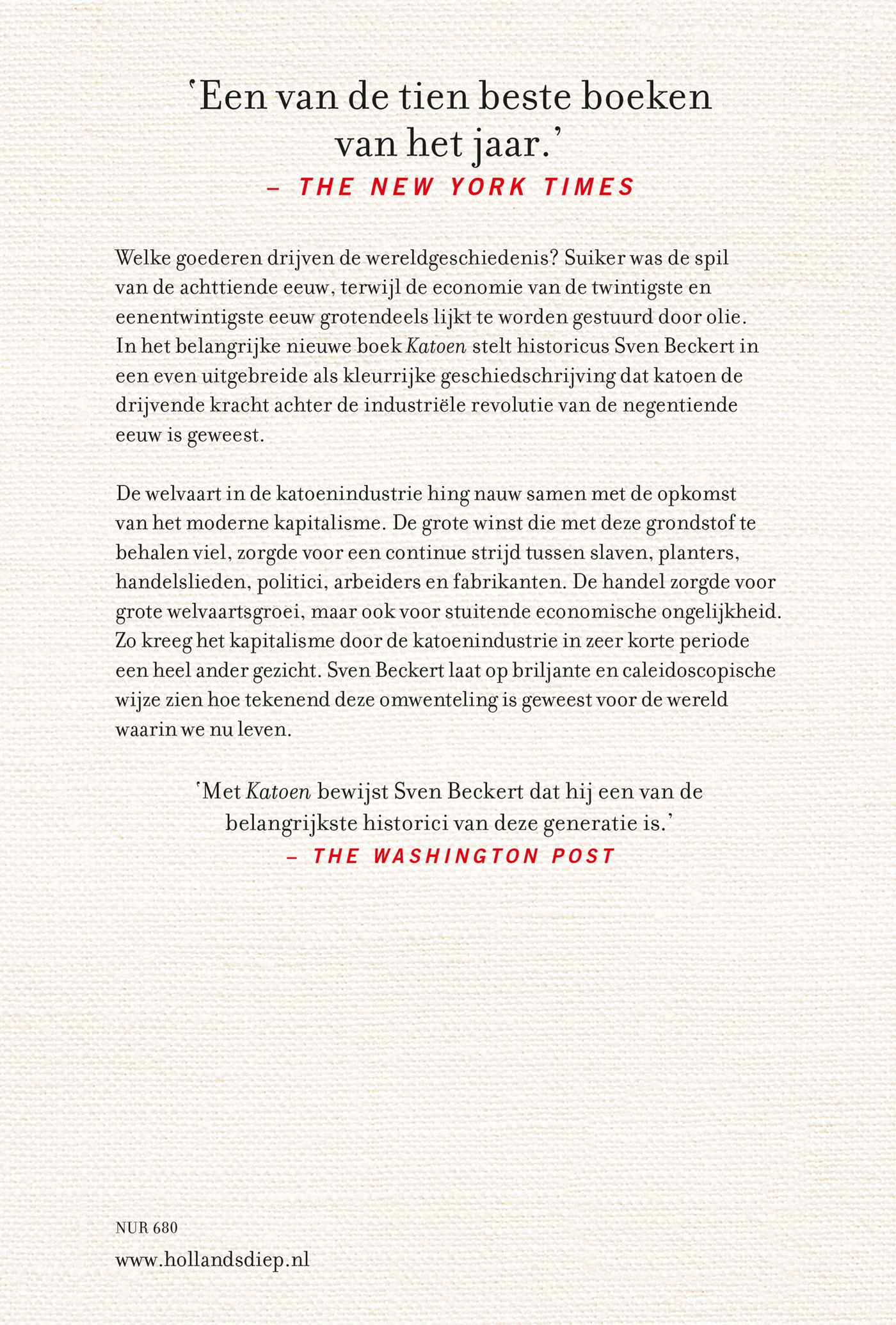Achterkant van Katoen