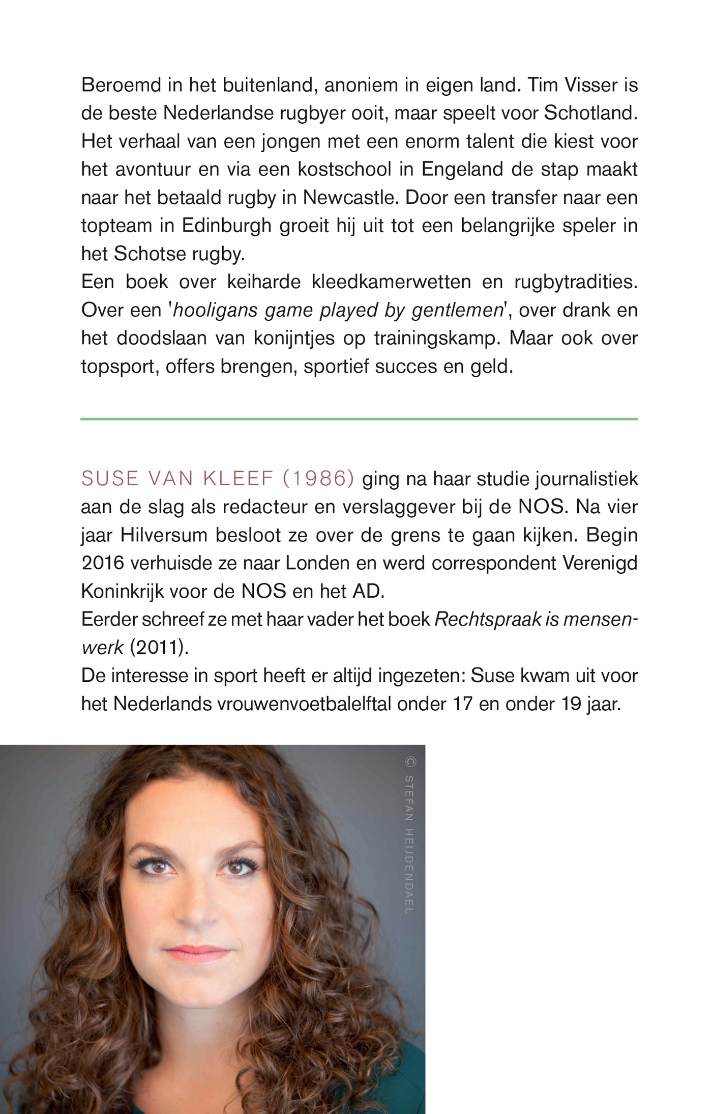 Achterkant van Tim Visser