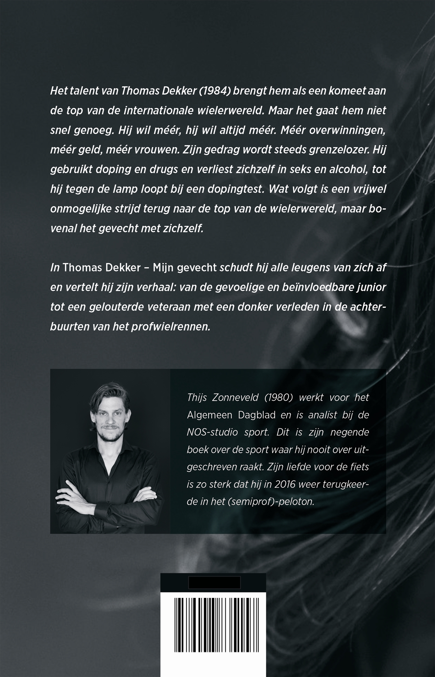 Achterkant van Thomas Dekker