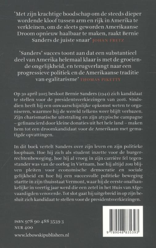 Achterkant van Feel the Bern!