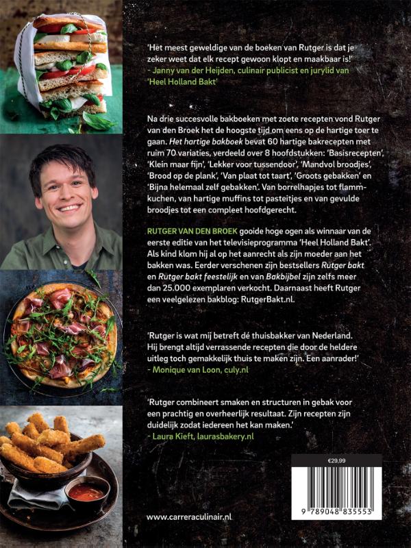 Achterkant van Het hartige bakboek