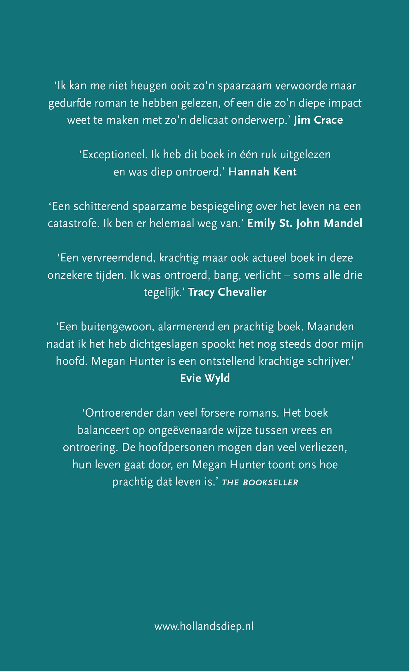 Achterkant van Het eind is ons begin
