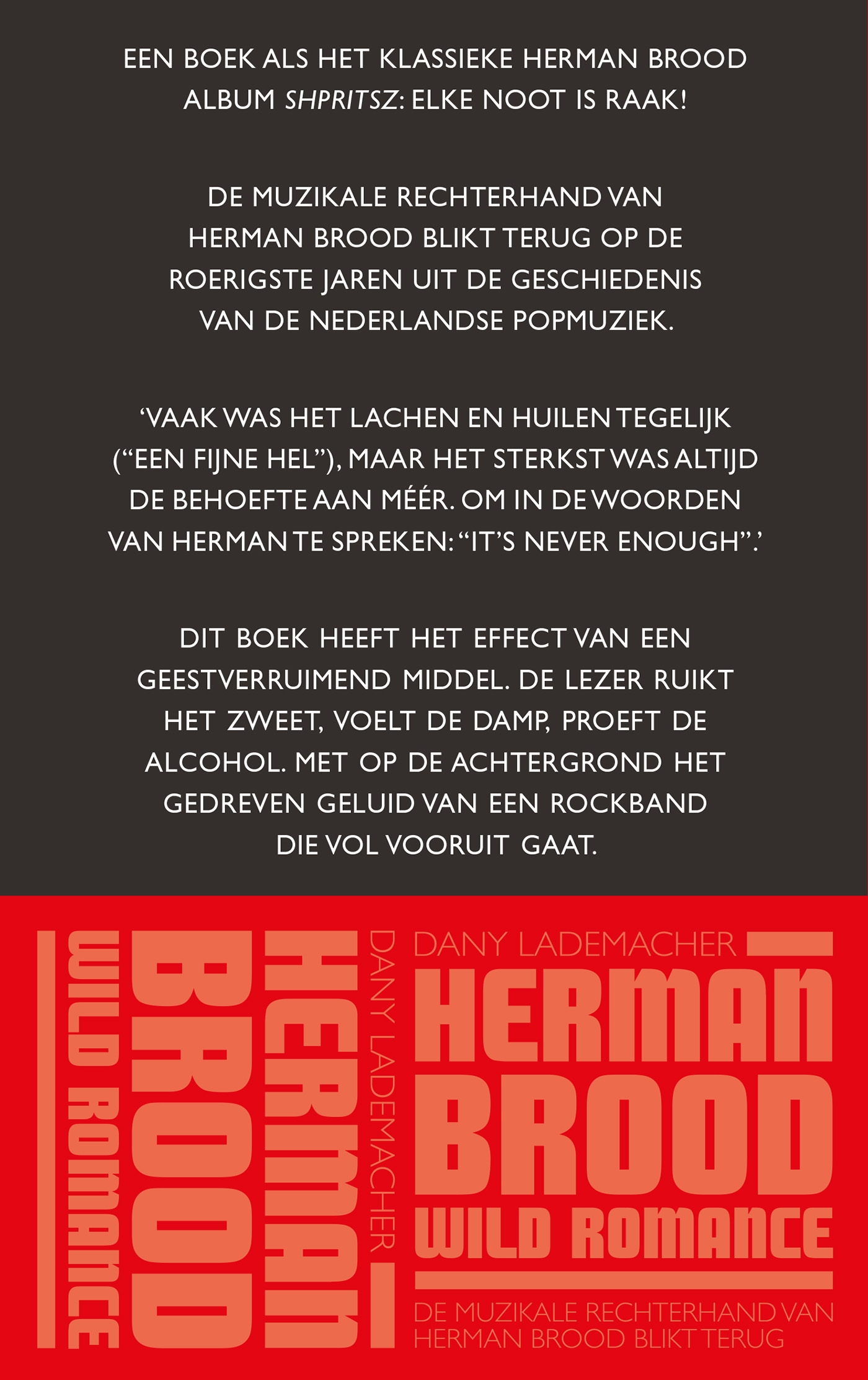 Achterkant van Herman Brood & Wild Romance