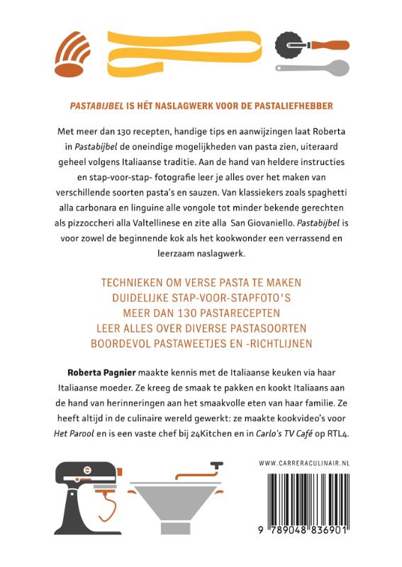 Achterkant van Pastabijbel