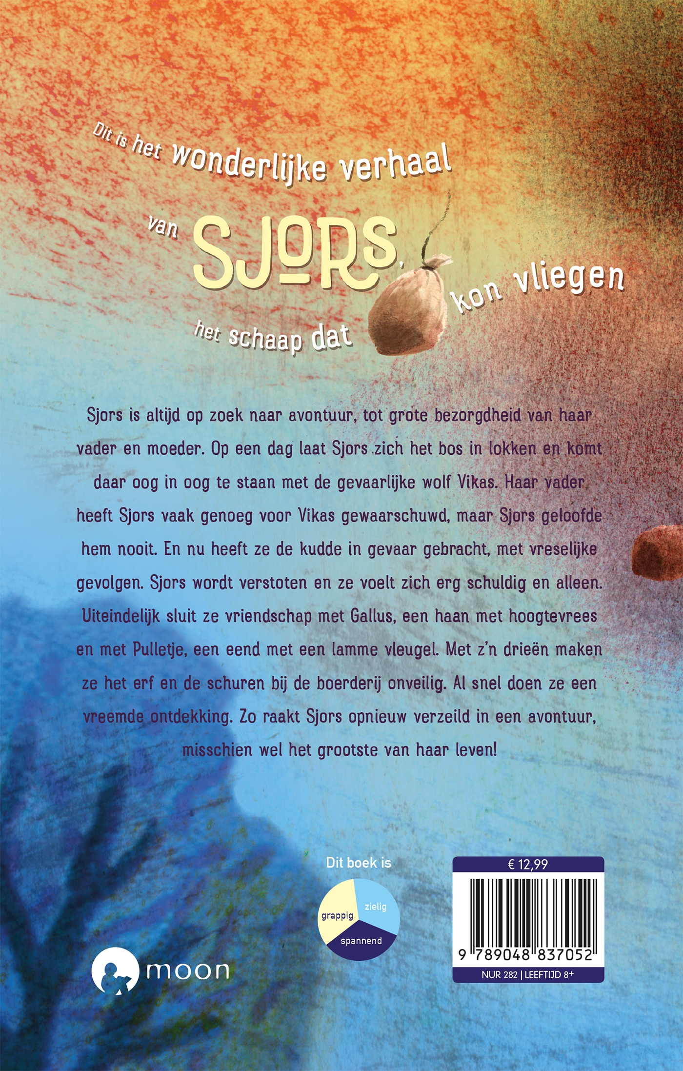Achterkant van Het vliegende schaap