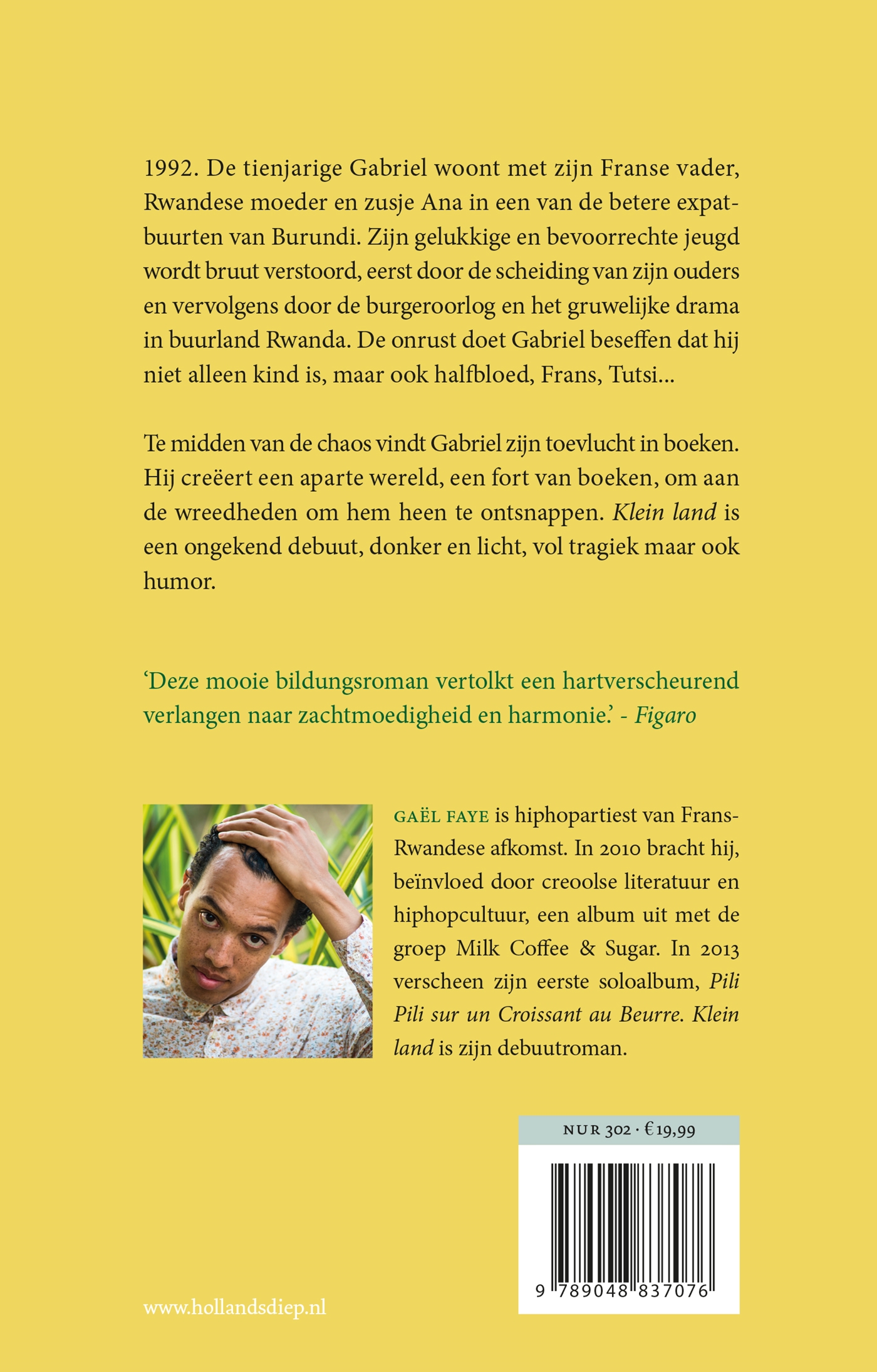Achterkant van Klein land